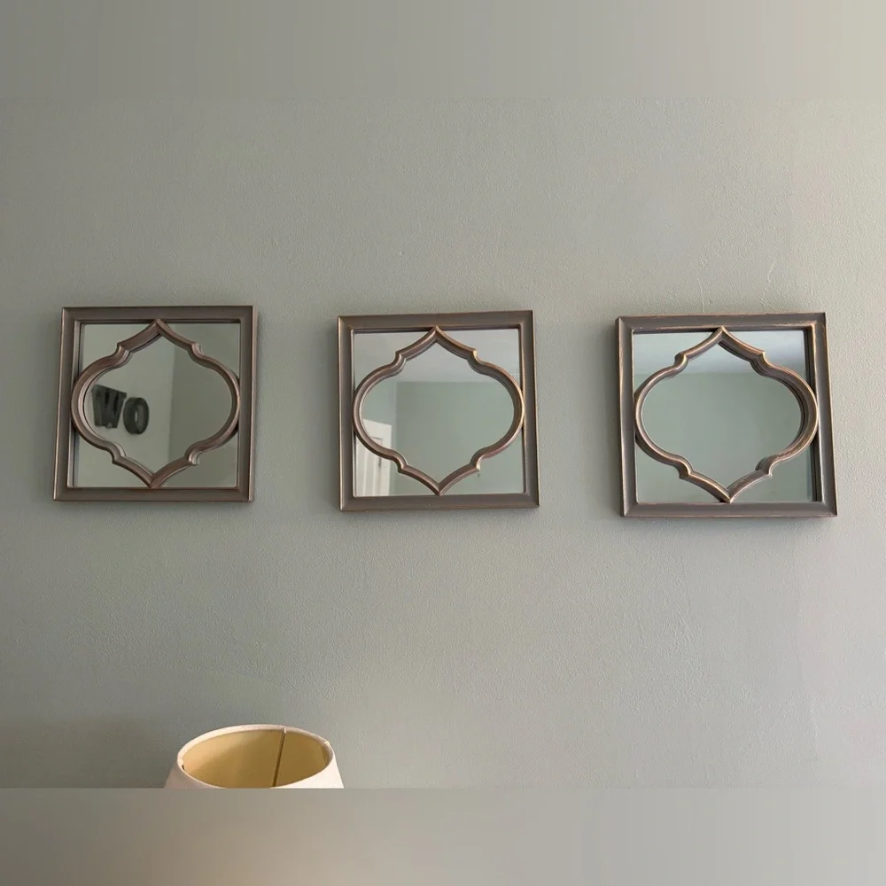 Set of three mirrors